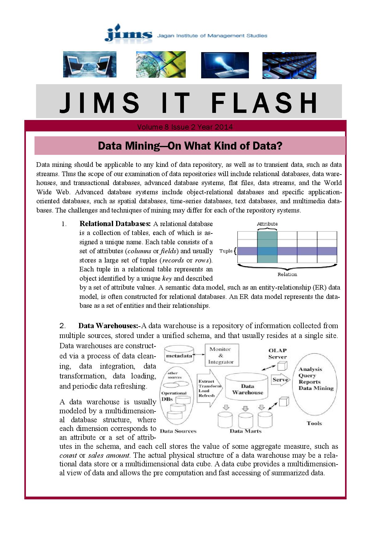 JIMS IT Flash Newsletter Technology in Glimpse