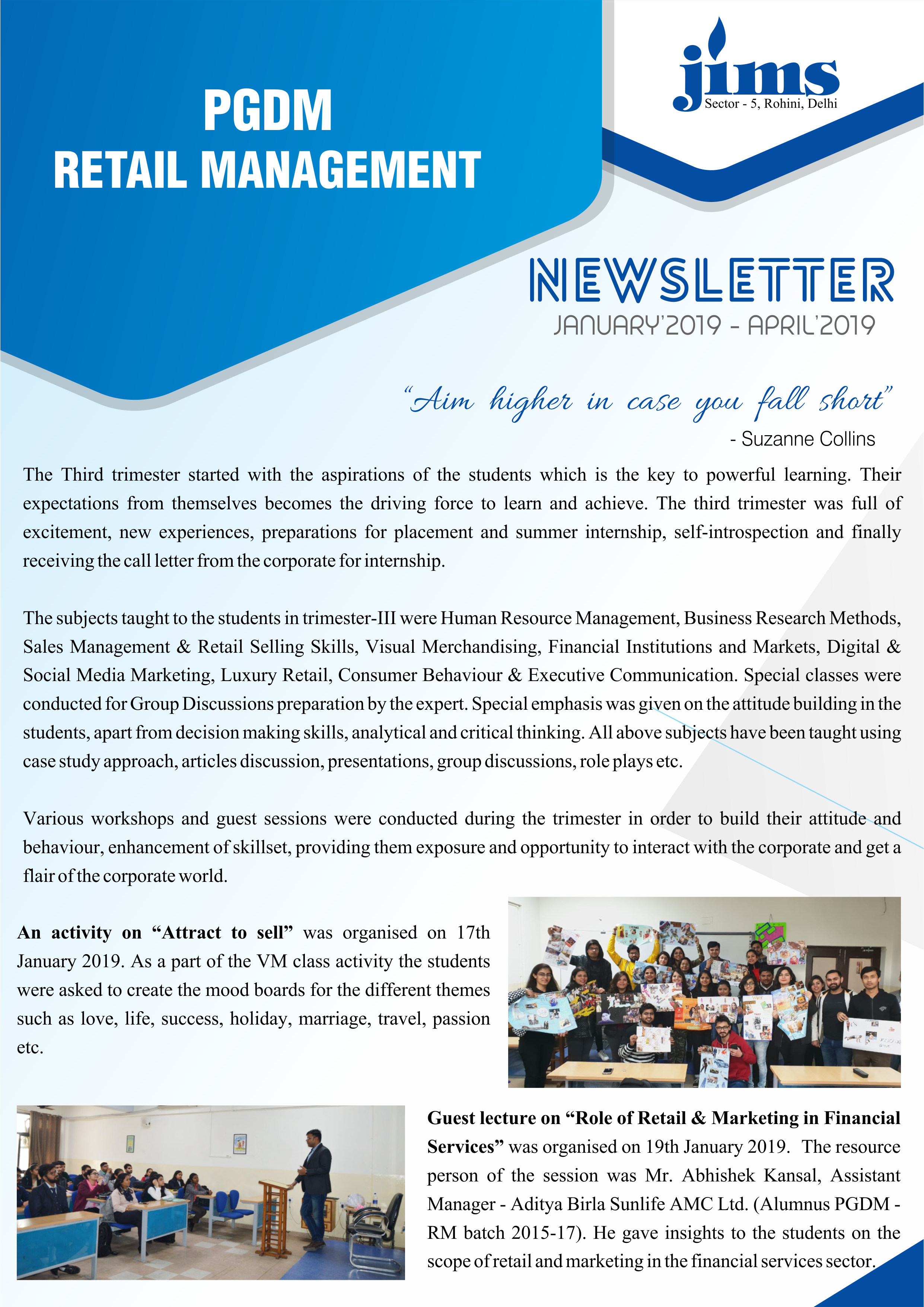 Retail e-Newsletter [Jan-April, 2019]