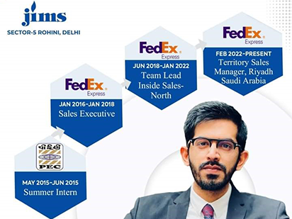 JIMS College alumni Ankit Prabhakar