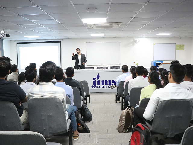 speaker addressing students