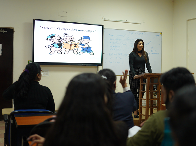 Retail students in session