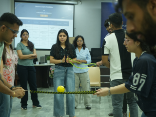 human ladder team activity