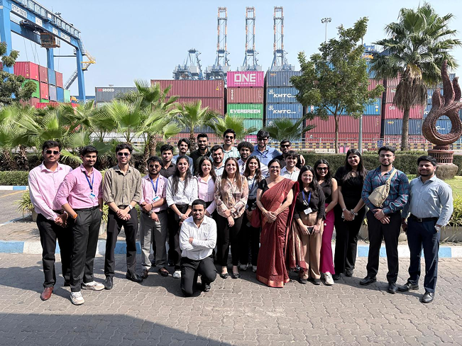 students with officials