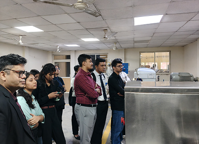 students touring NSIC Technical Centre