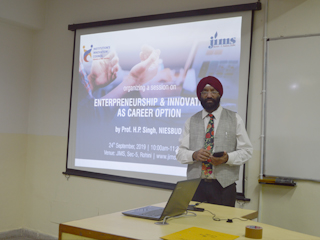 Workshop on Entrepreneurship and Innovation as Career Option